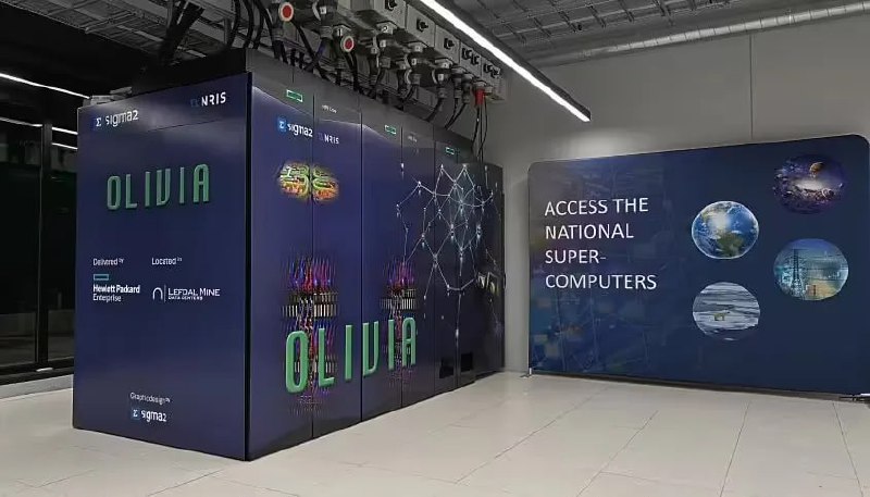 废热养殖鲑鱼，挪威最大超算 Olivia 交付HPE 近日宣布