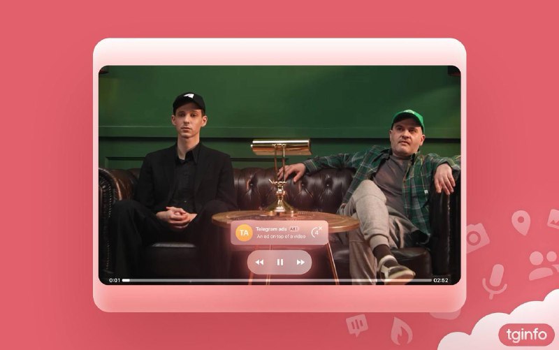 ▎Telegram 将在视频中插入广告横幅，支持跳过Telegram 宣布推出一种全新的视频广告格式——视频下方广告横幅（Video Banner Ads），进一步拓展其平台的商业化路径