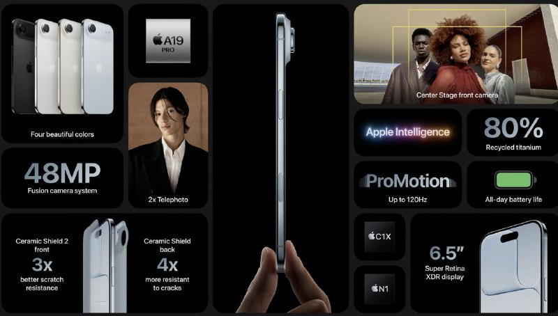 苹果正式发布新一代iPhone 17 